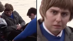 Behind the scenes footage of The Inbetweeners filming field trip is funnier then actual episode