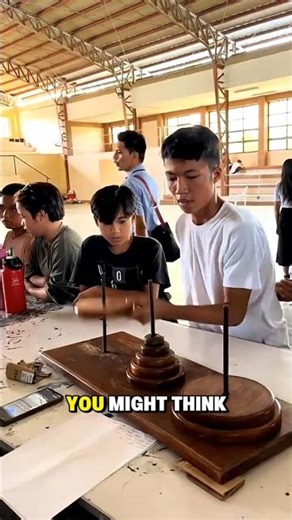 INSANE Focus Challenge! Tower of Hanoi World Record Attempt 🏆🔥#shorts