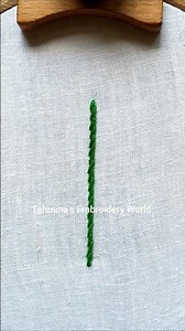 Stem stitch tutorial.. #embroidery #stitch #stemstitch