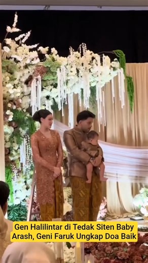 Gen Halilintar di Tedak Siten Baby Arash, Geni Faruk Ungkap Doa Baik
