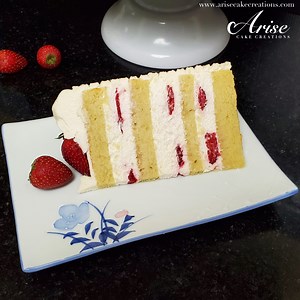 Strawberry Layer Cake With Stablised Whipped Cream — Arise Cake Creations
