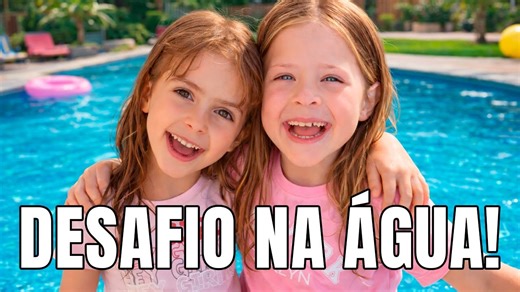 ELAS CONSEGUIRAM? 😱 Desafio na Piscina: A Nova Dança da Manu!