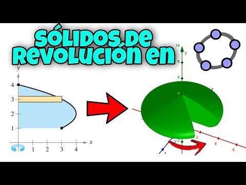 Sólidos de REVOLUCIÓN en GeoGebra paso a paso 💯#1