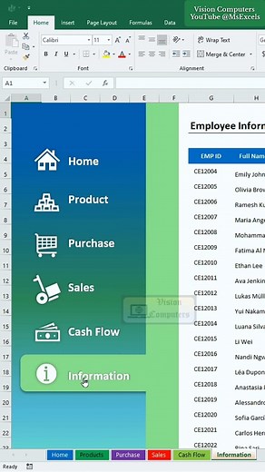 Custom slide bar in Excel ! 🔥 How to create custom Navigation bar in excel Excel, Excel tips, Excel tricks, Excel Tutorials, Excel formula, Excel functions #exceltips #Excel #exceltutoriales #ExcelHacks #msexceltricks #exceltricks #msexceltips #sheets #spreadsheets #exceltutorial #msexceltutorials | Vision Computers
