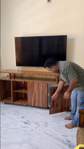 Best TV Unit Design with Storage | Elegant Living Room Setup #shortsfeed #tvunit #interiordesign