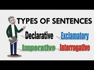 ESL - Types of sentences (declarative, interrogative, imperative and exclamatory)