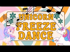 Unicorn FREEZE DANCE! For Toddlers! Indoor PE Dance Brain Break