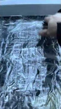 Broken rear window temporary fix. 3M Packing tape.