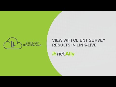 View Wi-Fi Client Survey Results in Link-Live™