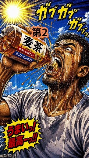 【実は神】暑い日に飲みたい最強ドリンク5選 #熱中症対策#水分補給#暑さ対策#夏バテ#猛暑#健康#健康習慣#豆知識#健康雑学#麦茶#Shorts