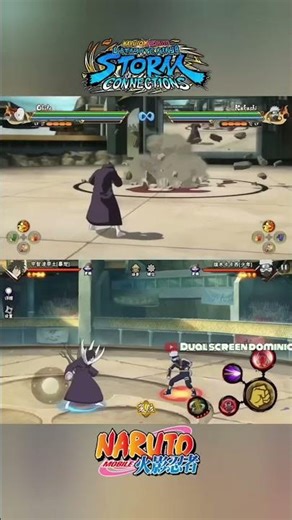 naruto storm vs naruto mobile. comparison obito rampage #naruto #anime #japan #game #obito