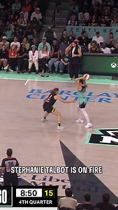 24K views · 86 reactions | Stephanie Talbot is lightin’ it up in Barclays Center Talbot is shooting 80% from 3 tonight! DAL-NYL | League Pass | WNBA | Facebook