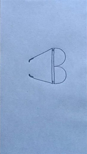Goggles drawing with B latter #drawing #art