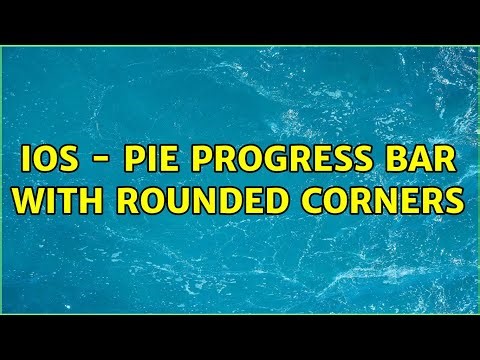 iOS - Pie progress bar with rounded corners