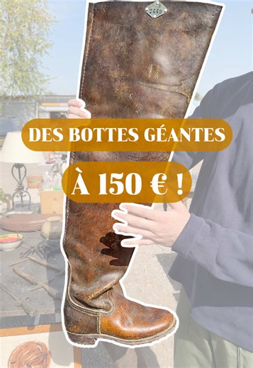 Des bottes géantes en brocantes ! 👇 👢 Quand on a vu cette paire de bottes assez spéciale, on a directement su qu’il fallait qu’on s’en empare pour leur redonner un coup de fraîcheur. ✨ On a la réponse à vos questions : chaussures en cuir lisse, en daim ou nubuck, ce sont les produits de chez Saphir dont vous avez besoin. 🙌 En partant du soin, au nettoyage, en passant par la teinture, jusqu’à l’imperméabilisant. Une gamme de produits français, efficaces mais surtout accessibles. #cuir #entreti
