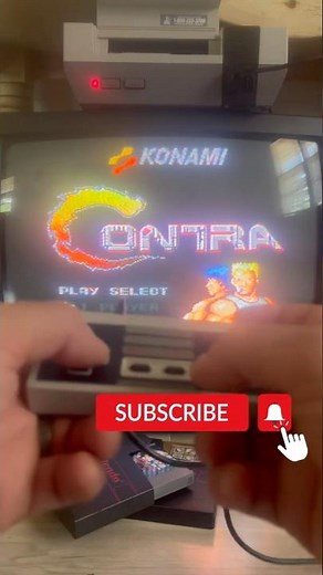This Konami Code gives You 30 LIVES in Contra #shorts #nostalgia