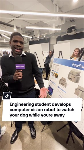 #Engineeringstudent develops computer vision robot to watch your dog while youre away @New York University @NYU Admissions #engineer #engineering #stem #stemtok