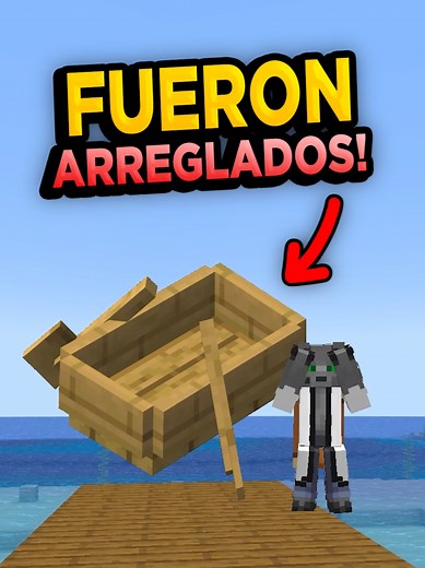 Los BOTES ya no son lo mismo en Minecraft BEDROCK 🛶. #minecraft | minecraft