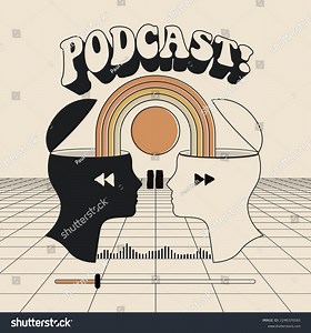 Podcast Show Cover Design Template Vintage Stock Vector (Royalty Free) 2240370161 | Shutterstock