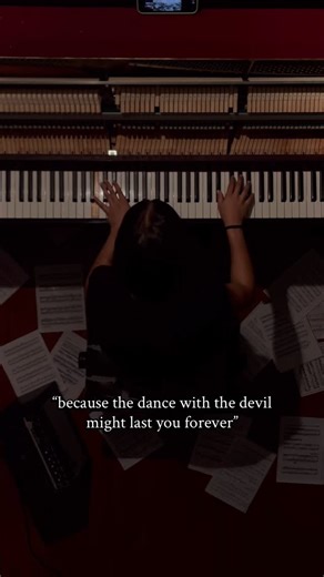 Hea on Instagram‎: "Dance with the devil might last you forever #pianopiano #piano #پیانو_کلاسیک #peace #artist"‎