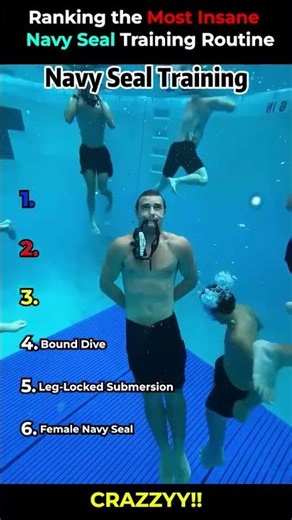 Ranking the Toughest US Navy SEAL Training Drills #shorts #navy
