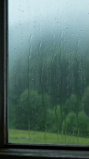 Rain on Cabin Window 8 Hours | Sleep & Relax Sounds #Shorts