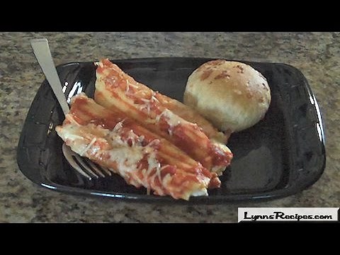 Three Cheese Filled Manicotti - Lynn's Recipes