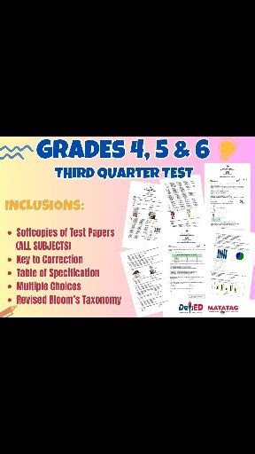 Quarter 3 Grade 4 - 6 Periodical Test❤️ 🚫No to file stealer @highlight | Sîr Ims