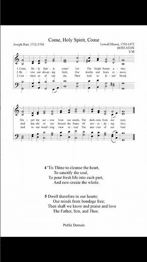 Dwell therefore in our hearts (Come, Holy Spirit, Come)