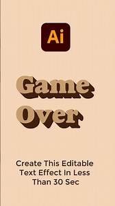 Illustrator Hack: Create an Editable Shadow Text Effect (Easy & Fast!) #adobeillustrator