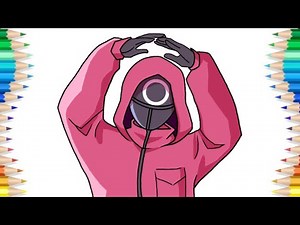 How to draw a Squid Game Circle Guard