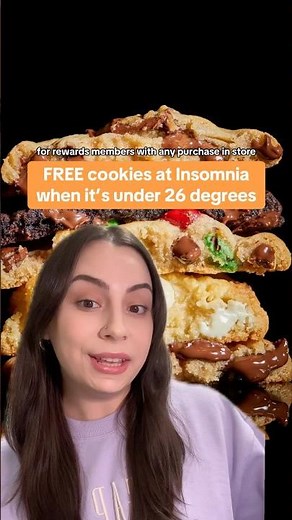 FREE cookie at Insomnia with any purchase! #cheapeats