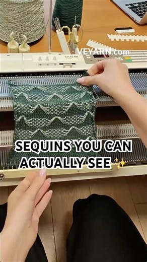 Weaving on a Knitting Machine: How to Make Sequins Shine on the Surface