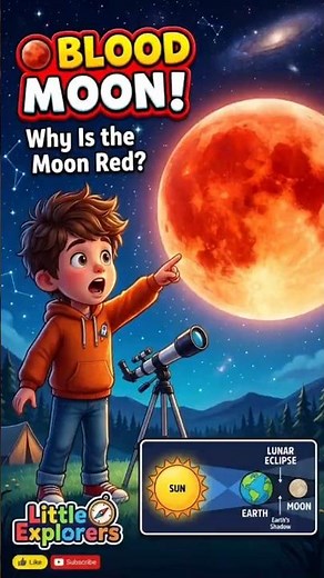 🔴 Blood Moon Explained! | Easy Lunar Eclipse for Kids 🌞🌠‪@Thelittleexplorers1988‬