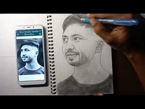Pencil Portrait Drawing using Grid Method | Realistic Art Tutorial