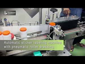 Revolutionary Automatic Sticker Labeling Machine with Pneumatic Roller Pressing