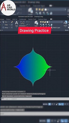 Autocad 2d drawing Practice part 11 || Autocad tutorials | #shorts #autocad #abcadworld