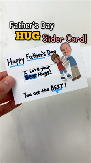 57K views · 329 reactions | Link in comment section to get this free printable slider card — perfect for Father’s Day!  And save this video so you don’t forget to make it too! If you’re new here, hi  I’m Michelle — follow to see all of our fun ideas! 朗 #fathersdaycard #fathersdaygifts #fathersdaygiftideas #kidcrafts #diycards | 7 Days of Play | Facebook