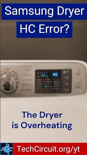 #141 - Samsung Dryer HC Error Explained in 60 Seconds — Heating Element vs Control Board