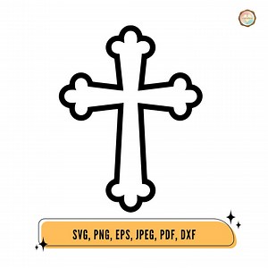 Christian Cross SVG File, Religious Symbol, Cricut Silhouette (digital Download) - Etsy