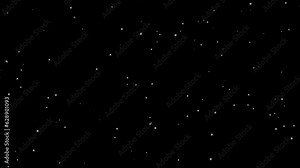 Realistic snow fall or falling snowflakes isolated on transparent background. Alpha channel or PNG stock video animation