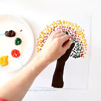 722K views · 667 reactions | Seasonal Handprint Trees - Arty Crafty...