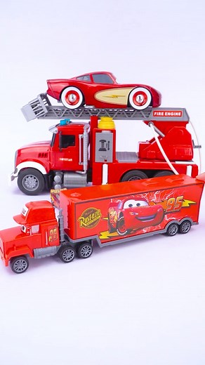 Multi-Purpose McQueen Pixar Cars Mack Hauler Rust-eze ASMR Non-Talking #asmr #mcqueen #shorts