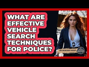 What Are Effective Vehicle Search Techniques For Police? - Law Enforcement Insider