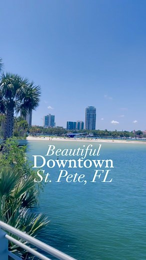 Beautiful St. Petersburg Florida ☀️ The Sunshine City Downtown St. Pete offers an amazing walkable downtown area with lots of shopping, dining, an amazing pier, and much more! Next time you’re looking to spend a day outside in the city, visit St. Pete, Florida! 🏝️ • • • • • #stpete #downtownstpete #stpetersburgflorida #beautifuldestinations #visitstpeteclearwater | Things To Do Tampa Bay