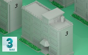3dmax房屋场景建模，宿舍楼建模教程，小白也能学到东西