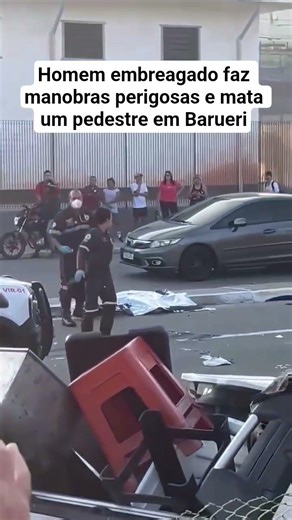 Homem empregado faz manobra perigosa e mata pedestre em Barueri Grande São Paulo