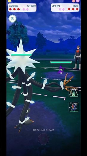 Pokemon GO | Xurkitree CP 2310 vs. Shadow Ralts CP 1491! Team GO Rocket Grunt Battle #Shorts