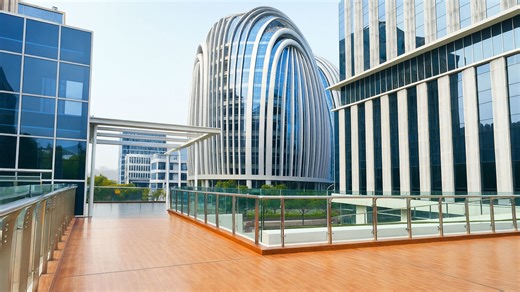 Urban Dome Walk in China – 4K