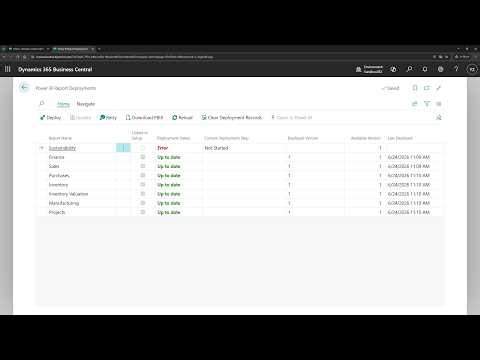 Business Central short video: Power BI Report Deployments (Centralized Management of Power BI Apps)